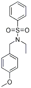 N-Ethyl-N-(4-Methoxybenzyl)benzenesulfonaMide 化学構造式