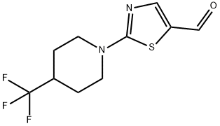 2-[4-(trifluoromethyl)piperidino]-1,3-thiazole-5-carbaldehyde Structure
