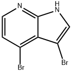 3,4-ジブロモ-7-アザインドール 化学構造式