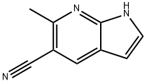 5-CYANO-6-METHYL-7-AZAINDOLE Structure
