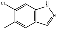 5-甲基-6-氯-1H-吲唑, 1000341-02-5, 结构式