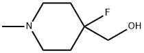 1-甲基-4-氟-4-哌啶甲醇, 1000341-04-7, 结构式