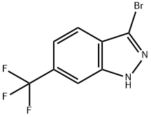 3-溴-6-(三氟甲基)-1H-吲唑,1000341-21-8,结构式