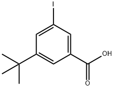 3-(叔丁基)-5-碘苯甲酸, 1000341-29-6, 结构式