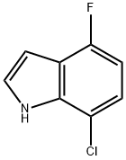 7-氯-4-氟-1H-吲哚, 1000341-60-5, 结构式