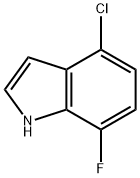 4-氯-7-氟-1H-吲哚, 1000341-78-5, 结构式