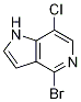 1H-Pyrrolo[3,2-c]pyridine, 4-broMo-7-chloro- Struktur