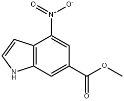 4-NITRO-6-INDOLECARBOXYLIC ACID METHYL ESTER Structure