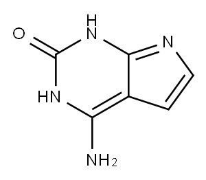 4-氨基-1H-吡咯并[2,3-D]嘧啶-2(3H)-酮 结构式