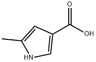 5-メチル-1H-ピロール-3-カルボン酸 化学構造式