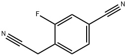 4-氰基-2-氟苯乙腈,1000516-58-4,结构式