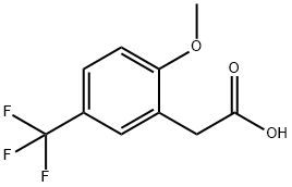 2-METHOXY-5-(TRIFLUOROMETHYL)PHENYLACETIC ACID Structure