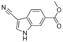 METHYL 3-CYANOINDOLE-6-CARBOXYLATE 化学構造式