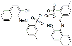 calcium 2-[(2-hydroxy-1-naphthyl)azo]-5-methylbenzenesulphonate  Structure