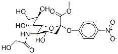 2-O-(p-Nitrophenyl)-α-D-N-glycolylneuraminic Acid Methyl Ester Struktur