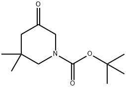 3,3-二甲基-5-氧代哌啶-1-羧酸叔丁酯, 1000894-83-6, 结构式