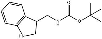 (2,3-DIHYDRO-1H-INDOL-3-YLMETHYL)-CARBAMIC ACID TERT-BUTYL ESTER Structure