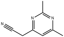 2-(2,6-diMethylpyriMidin-4-yl)acetonitrile Struktur