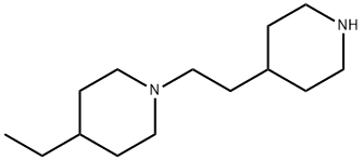 4-エチル-1-(2-ピペリジン-4-イルエチル)ピペリジン 化学構造式