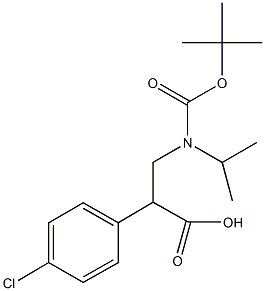 3-{[(tert-butoxy)carbonyl](propan-2-yl)amino}-2-(4-chlorophenyl)propanoic acid Structure