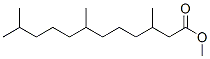 3,7,11-Trimethyldodecanoic acid methyl ester Struktur