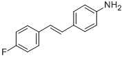 4-[2-(4-Fluorophenyl)ethenyl]aniline 结构式