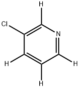 3-Chloropyridine-d4, 1001003-95-7, 结构式