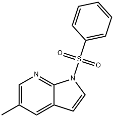 1H-Pyrrolo[2,3-b]pyridine, 5-methyl-1-(phenylsulfonyl)- Structure