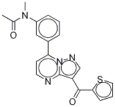 N-(三氘甲基)-N-[3-[3-(2-噻吩基羰基)吡唑并[1,5-A]嘧啶-7-基]苯基]乙酰胺, 1001083-37-9, 结构式
