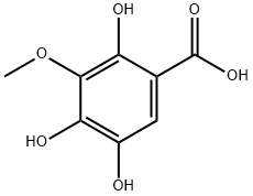 Benzoic acid, 2,4,5-trihydroxy-3-methoxy- (9CI) Struktur