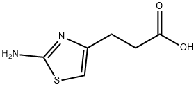 3-(2-アミノ-1,3-チアゾール-4-イル)プロパン酸 HYDROCHLORIDE 化学構造式