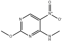 (2-methoxy-5-nitro-pyrimidin-4-yl)-methyl-amine Struktur