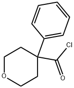 4-phenyltetrahydropyran-4-carbonyl chloride 化学構造式