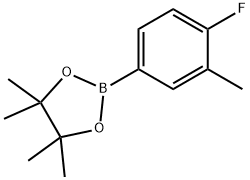 2-(4-Fluoro-3-methylphenyl)-4,4,5,5-tetramethyl-1,3,2-dioxaborolane Structure