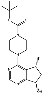 1001201-61-1 4-[(5R,7S)-6,7-二氢-7-羟基-5-甲基-5H-环戊二烯并嘧啶-4-基]-1-哌嗪羧酸叔丁酯