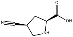 (2S,4S)-4-氰基吡咯烷-2-羧酸, 1001354-49-9, 结构式
