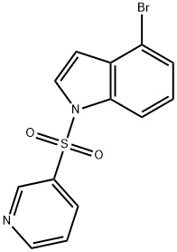4-bromo-1-(pyridine-3-ylsulfonyl)-1H-indole Structure