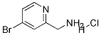 (4-BroMopyridin-2-yl)MethanaMine hydrochloride Struktur