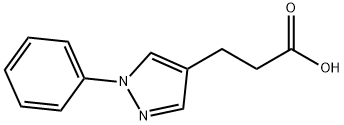 3-(1-PHENYL-1H-PYRAZOL-4-YL)PROPANOIC ACID Struktur