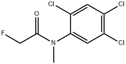 2-フルオロ-N-メチル-2',4',5'-トリクロロアセトアニリド 化学構造式