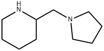 2-((1-吡咯烷基)甲基)哌啶, 100158-63-2, 结构式