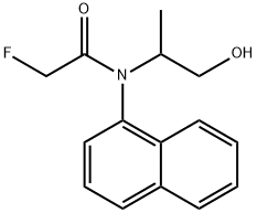 2-Fluoro-N-(2-hydroxy-1-methylethyl)-N-(1-naphtyl)acetamide Structure