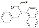 N-ベンジル-2-フルオロ-N-(1-ナフチル)アセトアミド 化学構造式