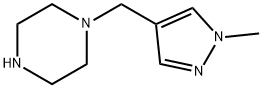 1-[(1-methyl-1H-pyrazol-4-yl)methyl]piperazine(SALTDATA: FREE) Structure