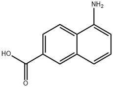 5-アミノ-2-ナフトエ酸 化学構造式