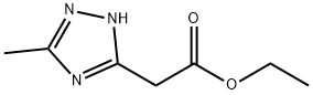 Ethyl 2-(5-methyl-4H-1,2,4-triazol-3-yl)acetate Struktur