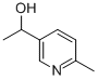 1-(6-メチル-3-ピリジニル)エタノール 化学構造式