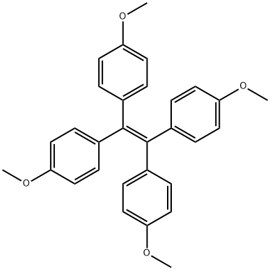 四-(4-甲氧基苯)乙烯,10019-24-6,结构式
