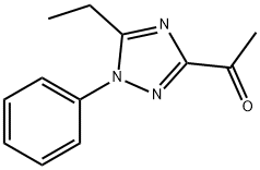3-Acetyl-5-ethyl-1-phenyl-1,2,4-triazole Structure