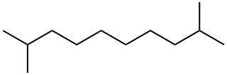 2,9-ジメチルデカン 化学構造式